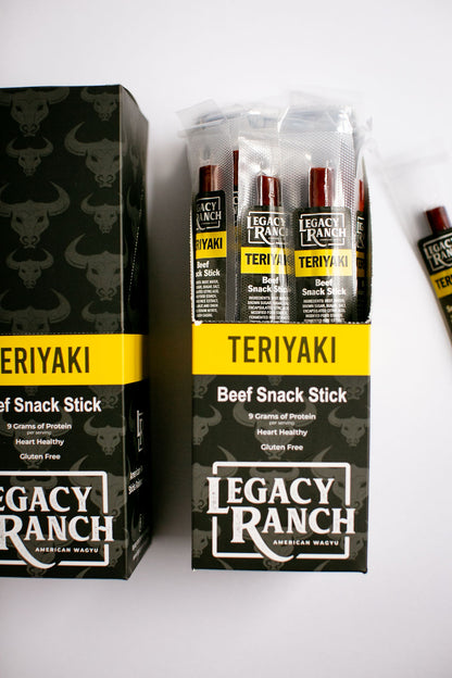 Teryaki Wagyu Snack Sticks (20 count box)